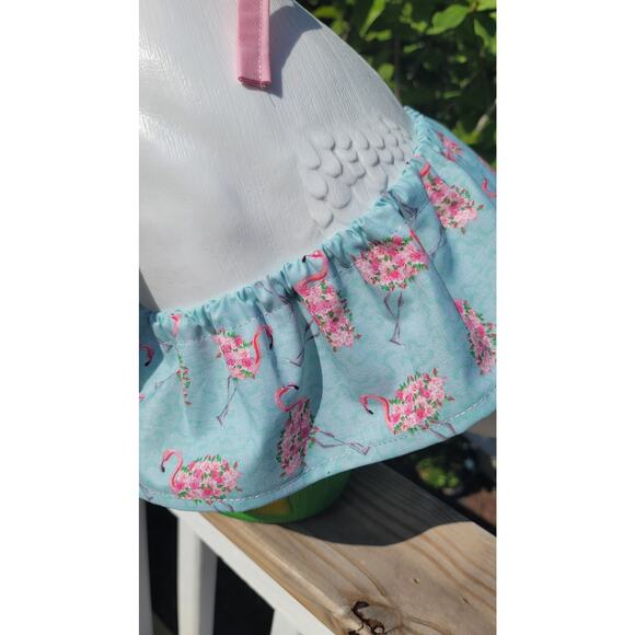 Porch Goose Bikini Wings & Bow Outfit Summer Bathing Suit Beach Floral Flamingos - Picture 5 of 11